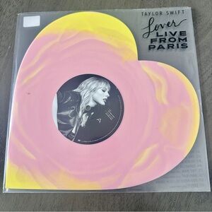 Taylor Swift Lover (Live From Paris) Heart Shaped Vinyl